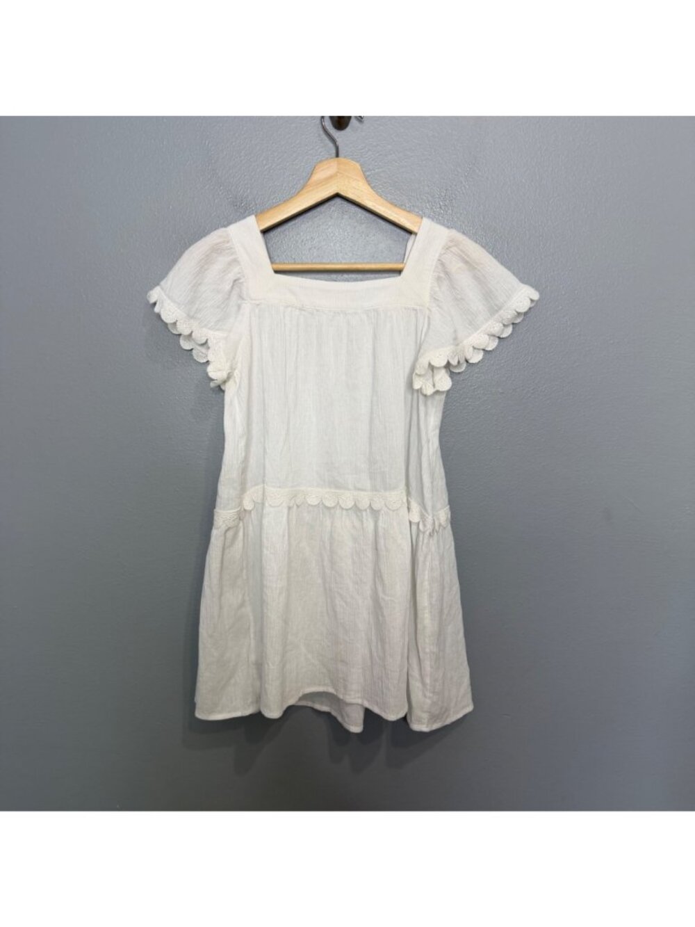 CREWCUTS girl's white gauzey dress size L - Picture 7 of 7